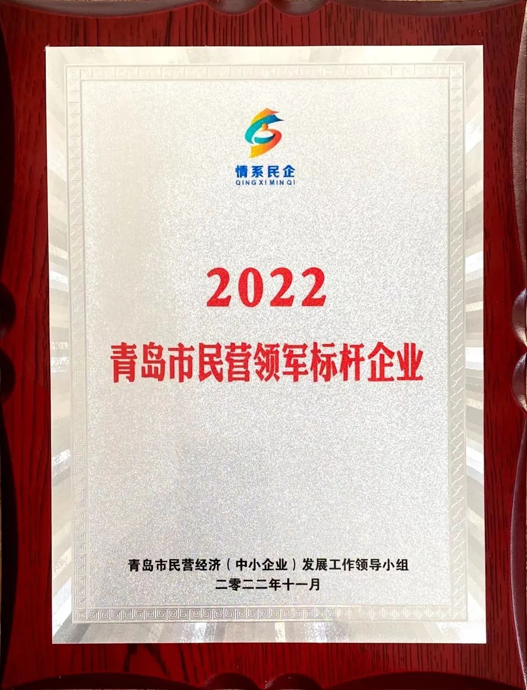 2022年度青島市民營(yíng)領(lǐng)軍標(biāo)桿企業(yè)